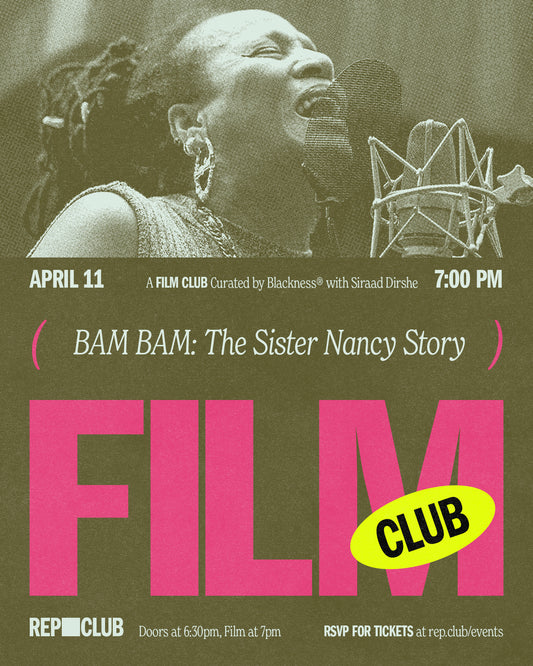 April 11th EVENT: Film Club 'Bam Bam: The Sister Nancy Story'