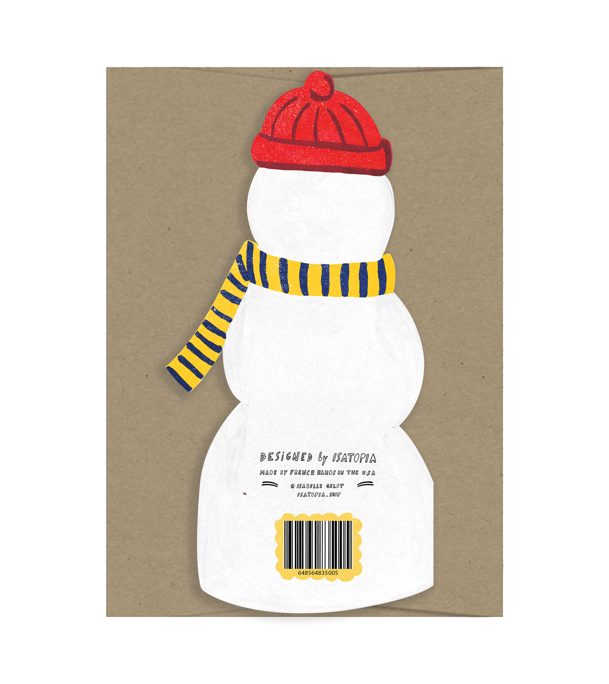 Snowman - Die Cut Card