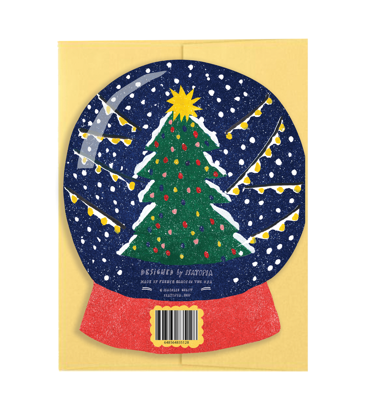 Holiday Magic Snow Globe - Die Cut Card