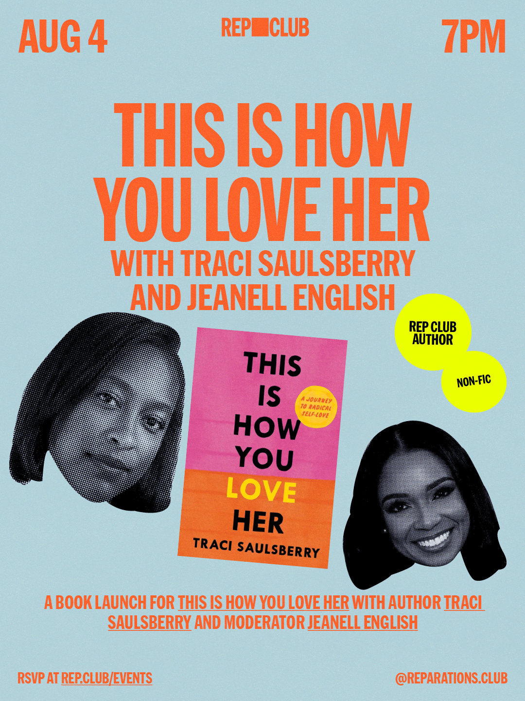 Aug 4th EVENT: This Is How You Love Her w/ Traci Saulsberry & Jeanell English