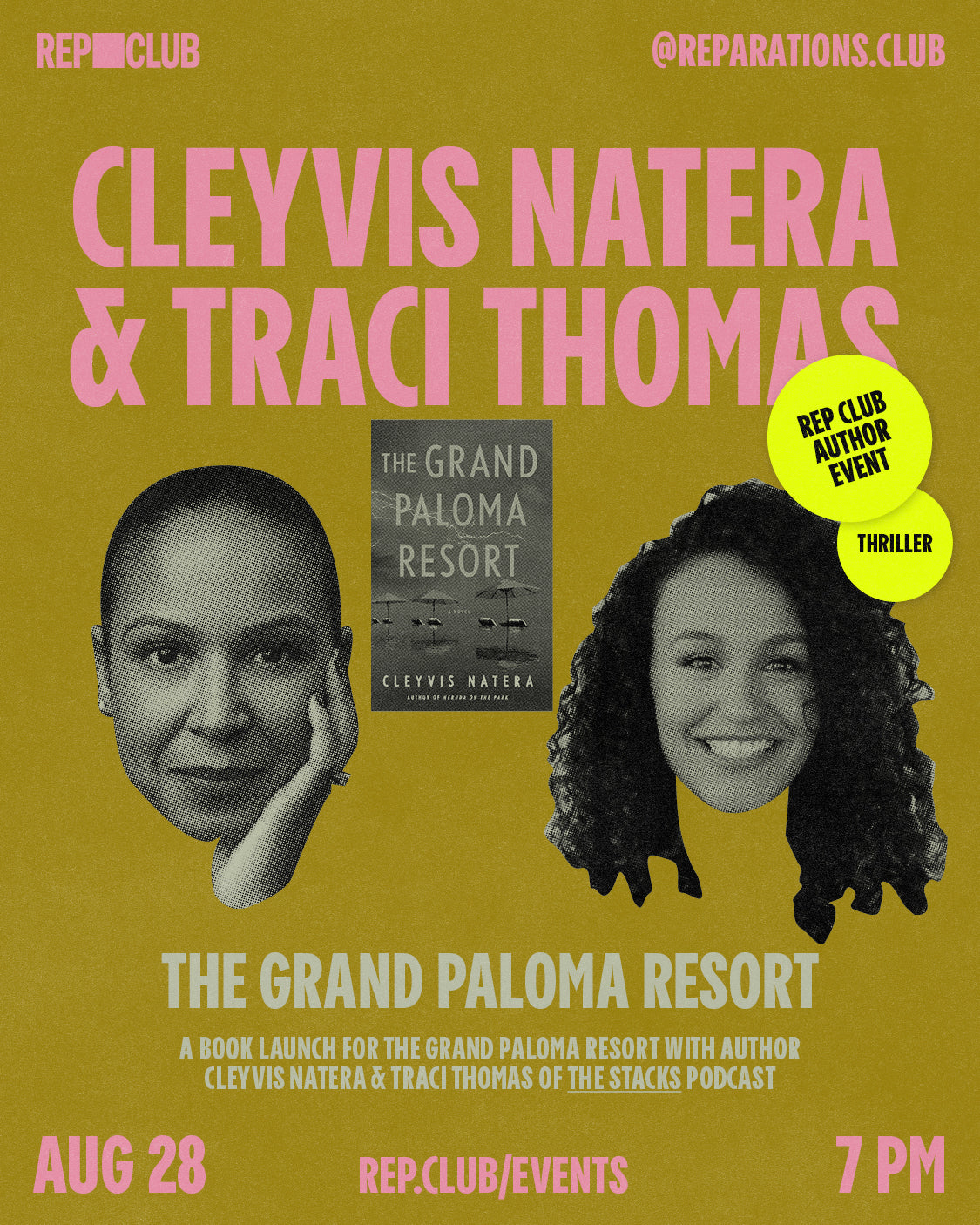 August 28th EVENT: The Grand Paloma Resort w/ Cleyvis Natera