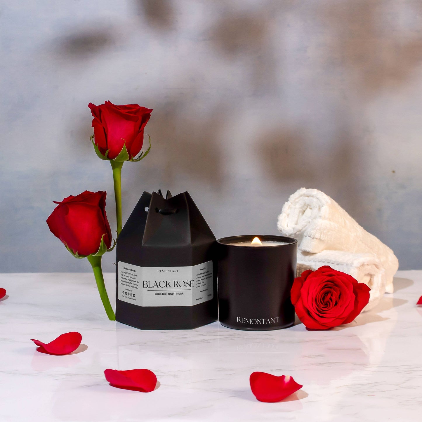 Black Rose | Crackling Wooden Wick Candle