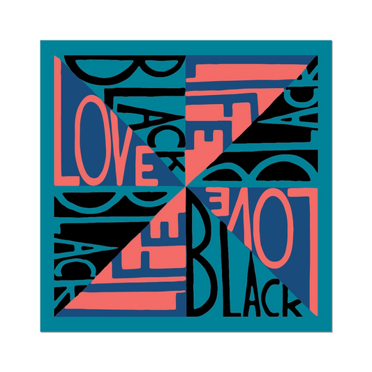 Black Light Series #6: Love Black Life // Faith Ringgold - Die-Cut Sticker