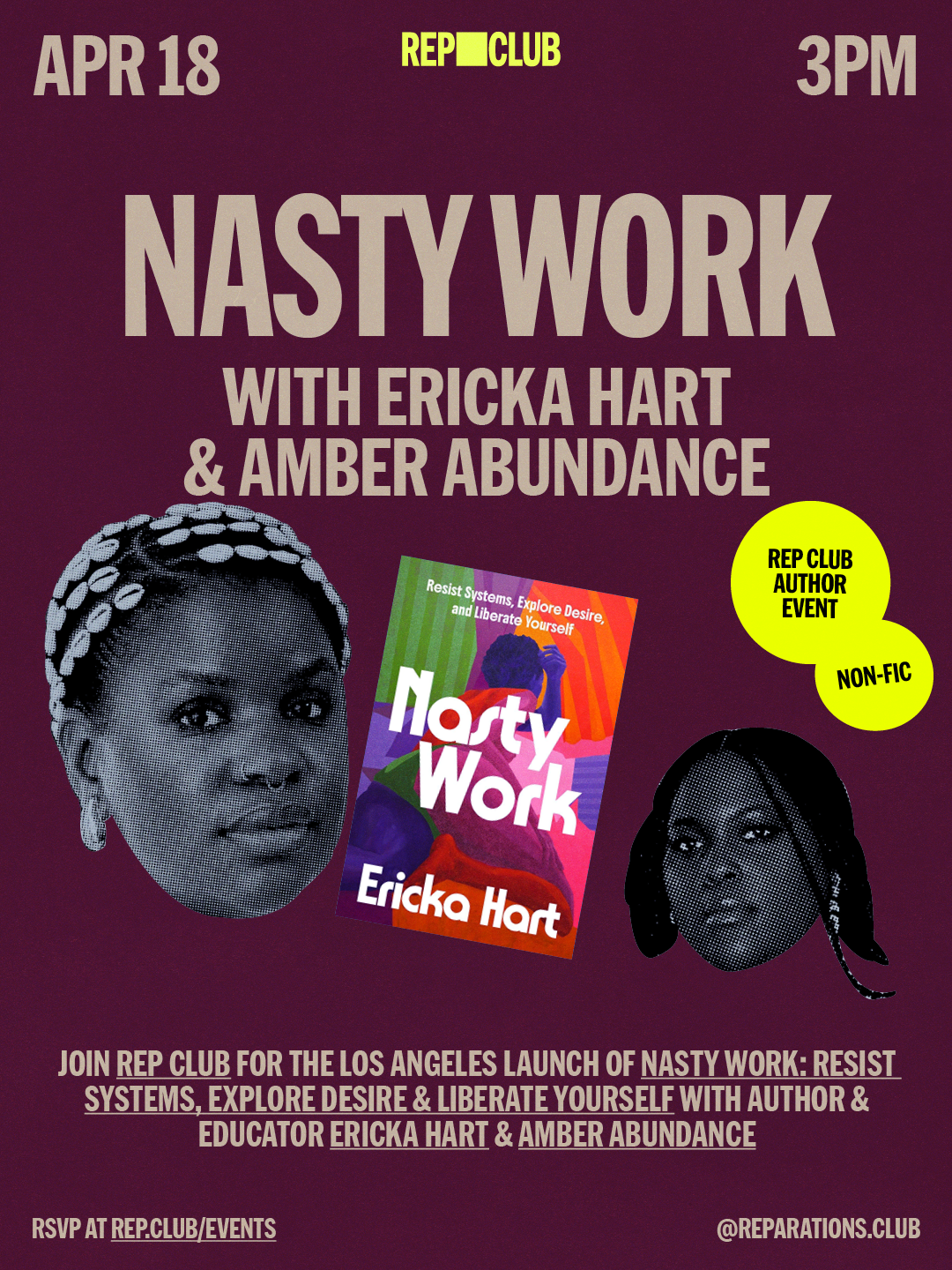 April 18 EVENT: Nasty Work w/ Ericka Hart